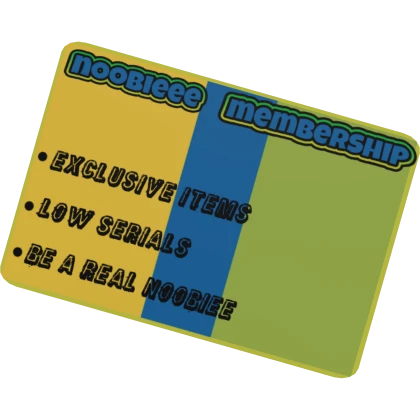 Noobieee Membership Card