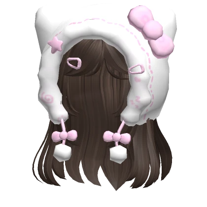 ♡ Adorable Hair with a Kitty Hood (Brown)