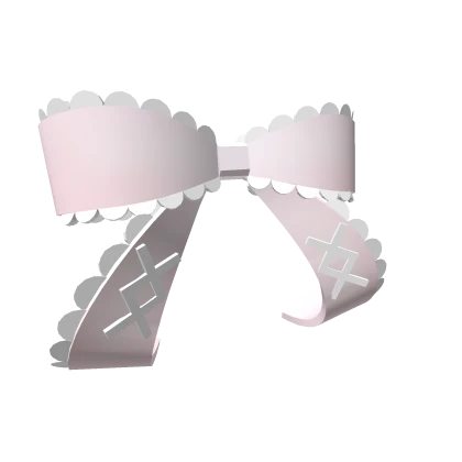 ♡ kawaii pink white hair bow ♡