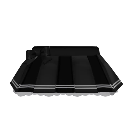 ♡ ꒰ kawaii school girl ruffled skirt (black) ꒱