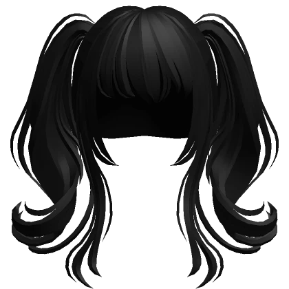 Black Anime Magical Pigtails