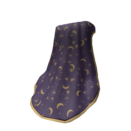 Starry purple wizard cape