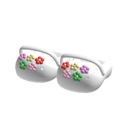 🍀Cute Preppy Charm White Clogs