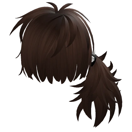 Brown Scene Emo One Side Ponytail Hair