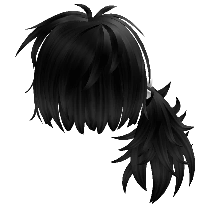 Black Scene Emo One Side Ponytail Hair