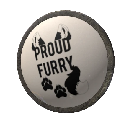 proud furry pin