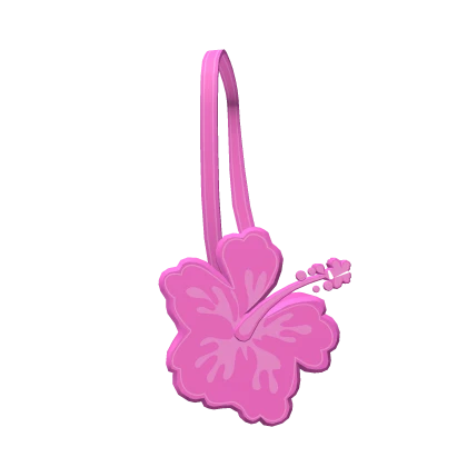 Preppy Hibiscus Purse in Pink