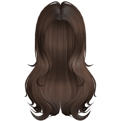 Brown Swirly Messy Butterfly Long Hair