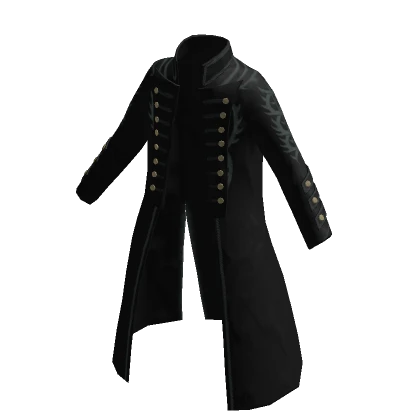 Black Storm Demon warrior trench coat