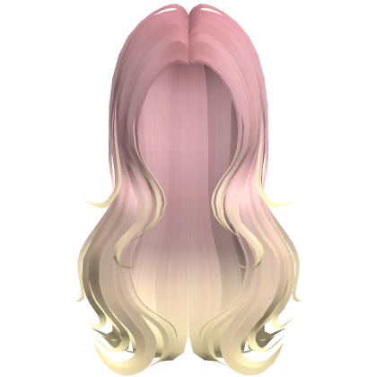 Flutter Pink Swirly Messy Butterfly Long Hair