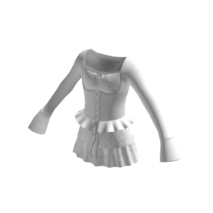 Cute White Dress [_rover_]