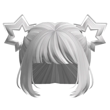 White Twin Star Anime Buns 