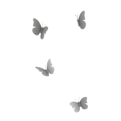 Flittering Butterflies Aura Lower - White