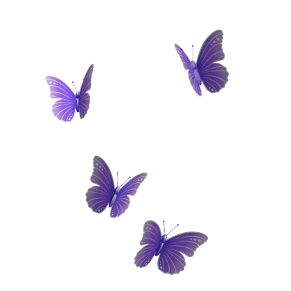 Flittering Butterflies Aura Upper - Purple