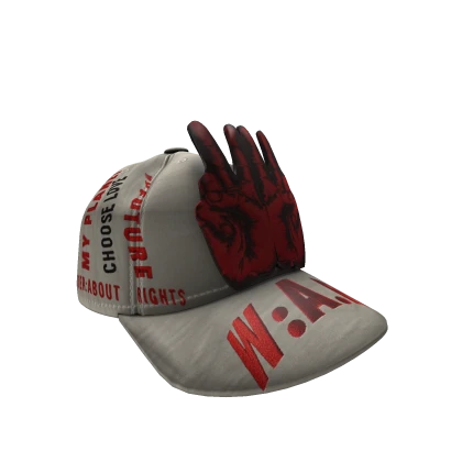 WALTER AW21 White W.A.R. Words Cap