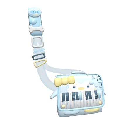  ♡ kawaii silly blue piano music penguin bag 3.0