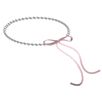 Cute Pearl Pendant With Pink Ribbon 3.0