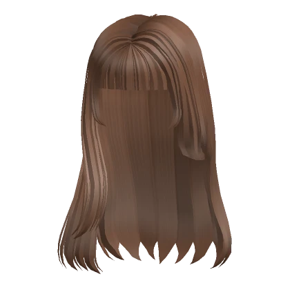 Layered Hime Hair with Bangs (Light Brown)