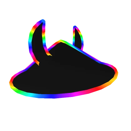 Cartoony Rainbow Samurai Hat