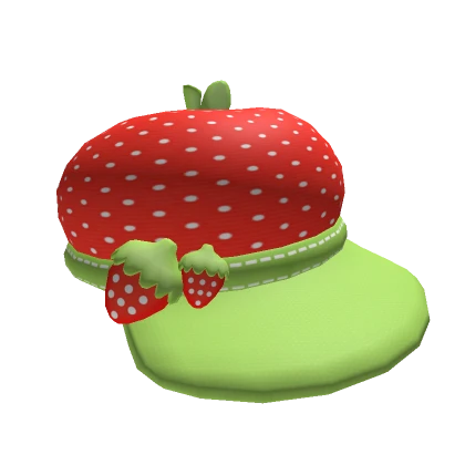 ♡ cutesy red strawberry cap ♡