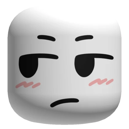 Annoyed Face - White