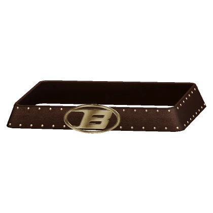 Y2K Biesel Buckle Belt in Gold (Brown)