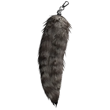 Raccoon Fur Side Keychain Light