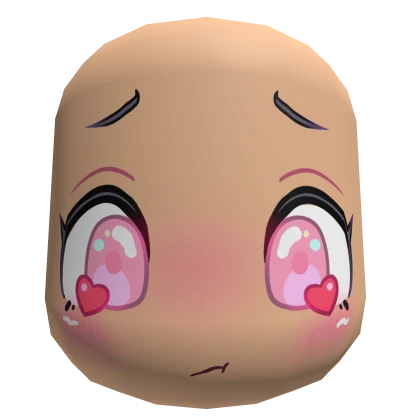 💟Silly Sad Cute Cupid Head Mask 💟 SKIN TONE