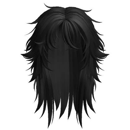 Messy Shaggy Rockstar Hairstyle (Black)