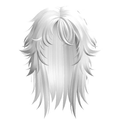 Messy Shaggy Rockstar Hairstyle (White)