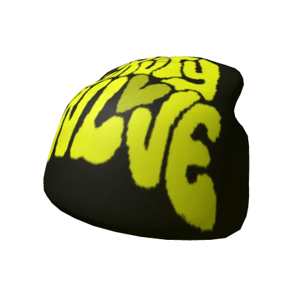 Yellow Gravity In Love Beanie