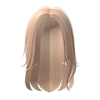 blonde long blowout hair