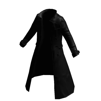 Black classic trench coat layered