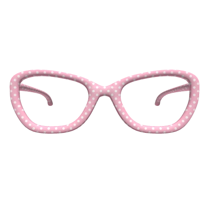 ♡ kawaii cute pastel pink polkadot jelly glasses