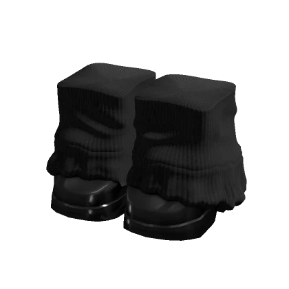 black doll platform y2k shoes + leg warmers