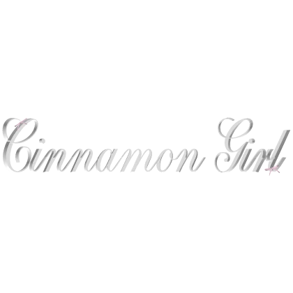 ♡: Cinnamon Girl Cute White Text Filter