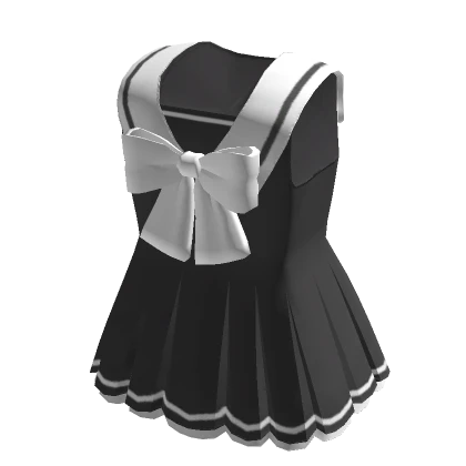 🍀Summer Sailor Dress (Black)