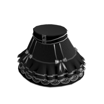 Cute Black Skirt [_rover_]