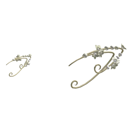 Elven Fairy Ear Cuffs | White