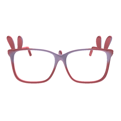 Easter pink glasses with ears