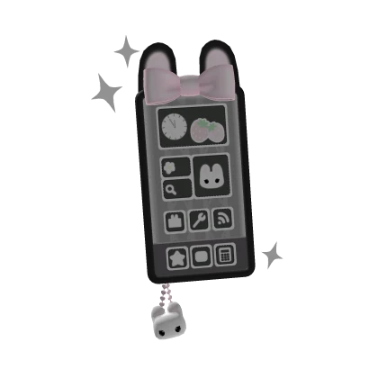 ୨୧: kawaii selfie phone in black