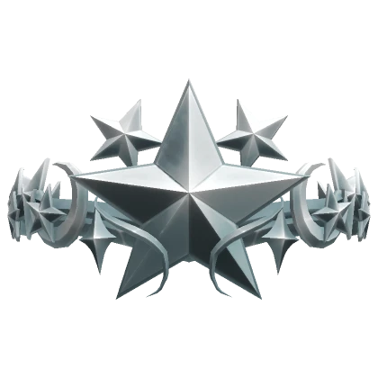 Silver Aurora Star Crown