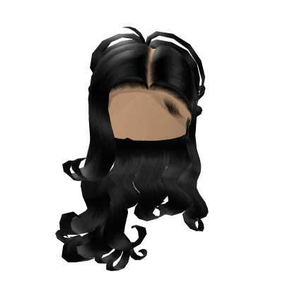 Curly Half Up Ponytail *Black*