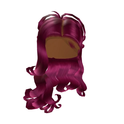 Curly Half Up Ponytail *Magenta*