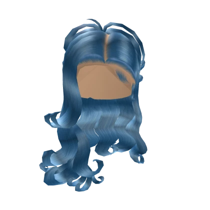 Curly Half Up Ponytail *Blue*