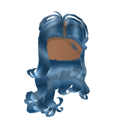 Curly Half Up Ponytail *Blue*