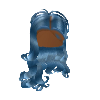 Curly Half Up Ponytail *Blue*