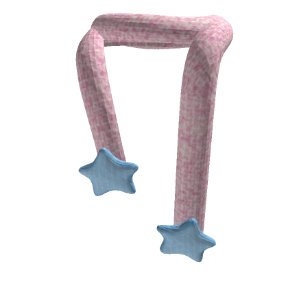  y2k pink star scarf