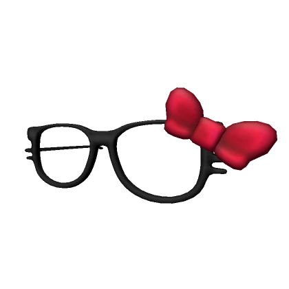 ♡ nerdy kitty glasses in red ♡