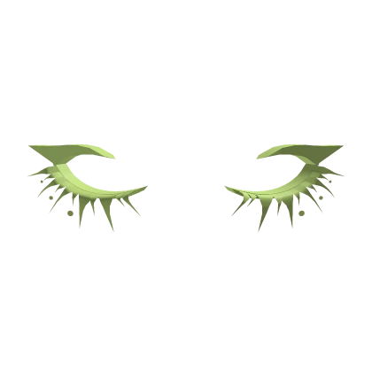 Green eyelashes